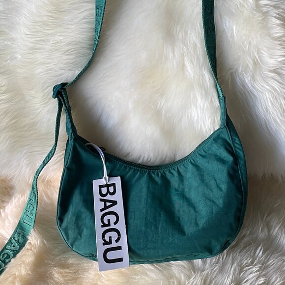 NWT Baggu Small Crescent Bag - Cypress - Picture 4 of 10